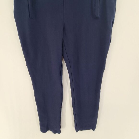 Chico's Women's Dress Ponte Knit Pants  NavyBlue Size S Pull On Strech Office - Picture 2 of 7